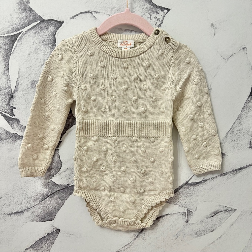 NWOT Long Sleeve Sweater Bodysuit 12 month